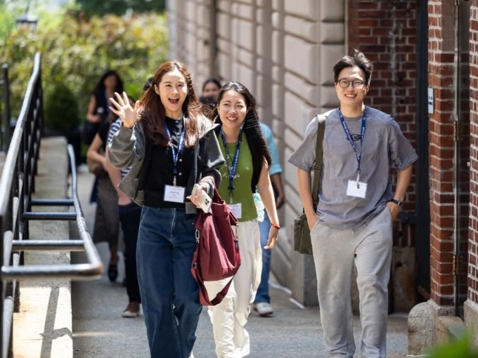 Sinh viên Đại học Columbia, Mỹ. Ảnh: Columbia University Fanpage