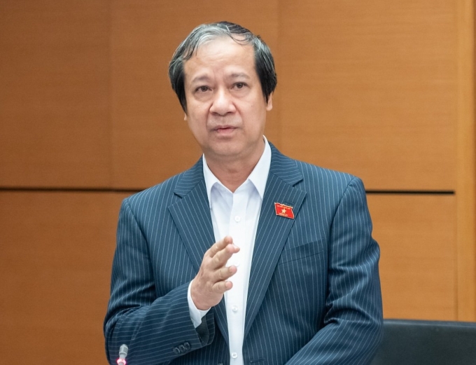 Bộ trưởng Bộ Giáo dục và Đào tạo Nguyễn Kim Sơn. Ảnh: Cổng TTĐT Quốc hội