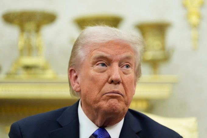Tổng thống Mỹ Donald Trump tại Nhà Trắng ngày 22/10. Ảnh: AP