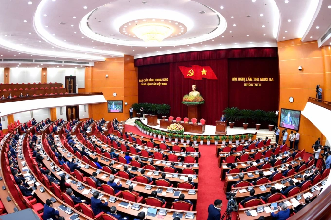 Hội nghị Trung ương 13 khóa 13, tháng 10/2025. Ảnh: Hoàng Phong