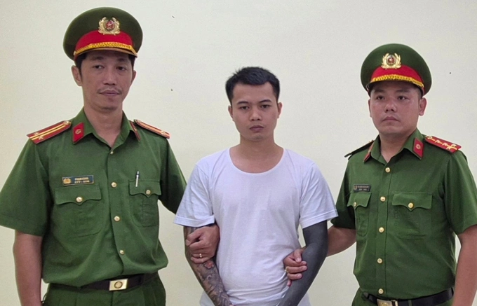 Lê Anh Điệp bị bắt. Ảnh: Công an TP HCM