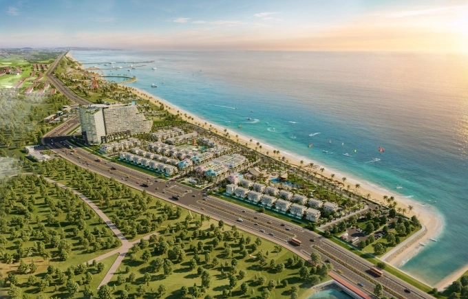 Phối cảnh dự án Costamigo theo mô hình home resort, kết hợp không gian sống và nghỉ dưỡng. Ảnh: Eras Land