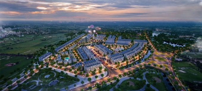 Phối cảnh khu đô thị The Gateway City tại xã Ân Thi, Hưng Yên. Ảnh: CĐT