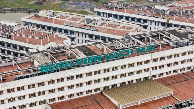 Dự án Bệnh viện Bạch Mai cơ sở 2 tại Ninh Bình, tháng 4/2025. Ảnh: Giang Huy