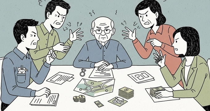 Tôi nghi các em làm giả di chúc để chiếm hết tài sản bố mẹ để lại