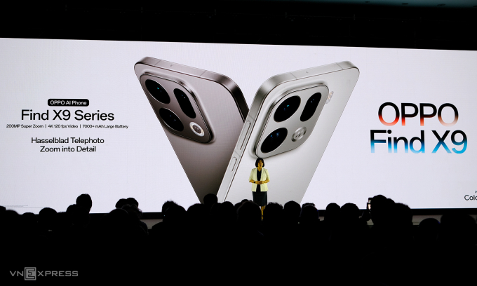 Bộ đôi Find X9 series ra mắt toàn cầu tại sự kiện diễn ra ở Barcelona (Tây Ban Nha). Ảnh: Tuấn Hưng