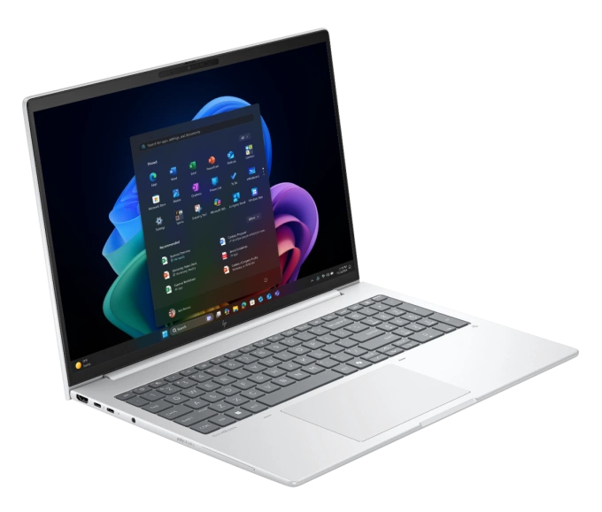 Thiết kế máy tinh gọn với viền mỏng và lớp vỏ màu bạc sang trọng. Ảnh: HP