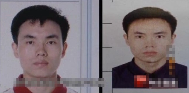 Ảnh thẻ căn cước của Chiêm Ân Quý (trái) và thẻ căn cước của Tác Nam. Ảnh: CCTV