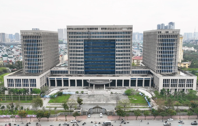 Trụ sở Bộ Ngoại giao mới ở mặt đường Lê Quang Đạo. Ảnh: Hoàng Giang