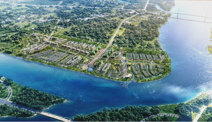 Phối cảnh khu đô thị du lịch Đại Phước (Đồng Nai) Văn Phú nghiên cứu phát triển. Ảnh: Văn Phú