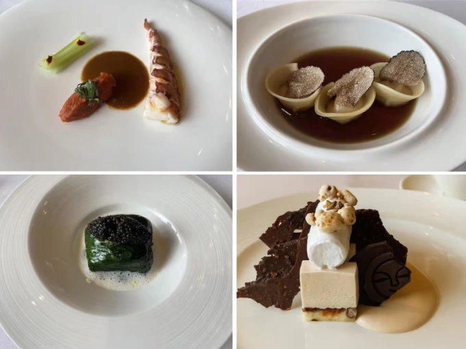 Những món ăn phục vụ các lãnh đạo dự APEC trong tiệc tối 29/10. Ảnh: Daum