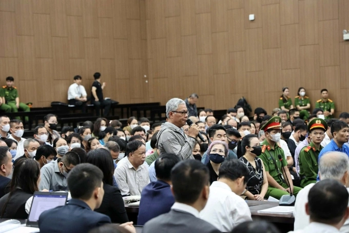 Bị cáo Nguyễn Thế Vũ tại phiên tòa. Ảnh: Danh Lam