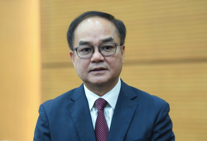 Thứ trưởng Bộ Nội vụ Vũ Chiến Thắng tại hội nghị ngày 30/10. Ảnh: Hải Long