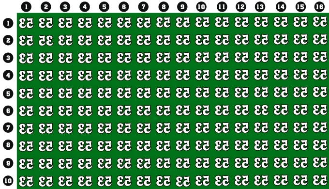 Số 33 đang tàng hình ở đâu giữa rừng số 53?