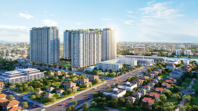 Phối cảnh dự án căn hộ cao tầng Hanoi Melody Residences. Ảnh: HMR