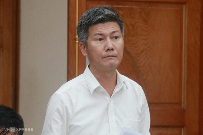 Ông Bùi Ngọc Kính tại hội nghị, sáng 31/10. Ảnh: Võ Hải