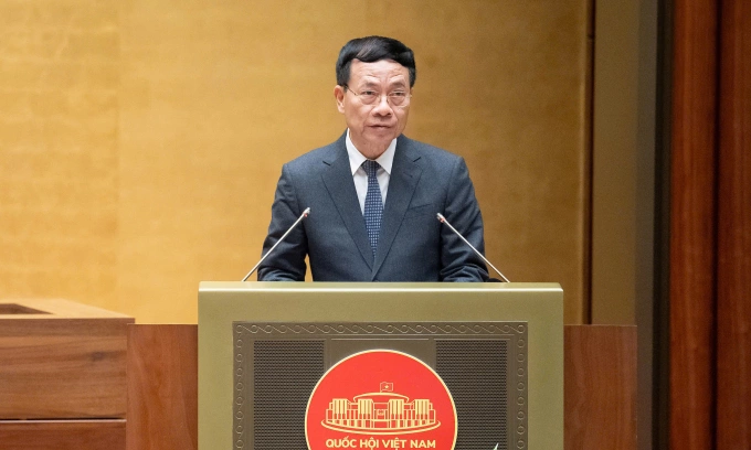 Bộ trưởng Khoa học và Công nghệ Nguyễn Mạnh Hùng. Ảnh: Cổng TTĐT Quốc hội