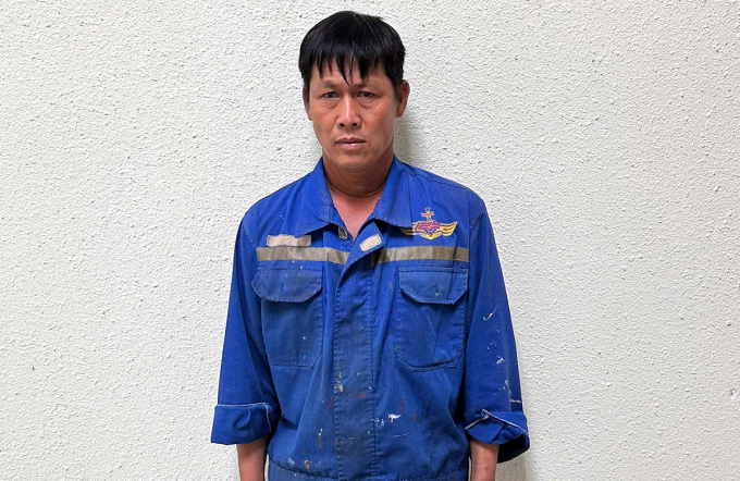 Bị can Lê Văn Âu. Ảnh: Công an TP HCM