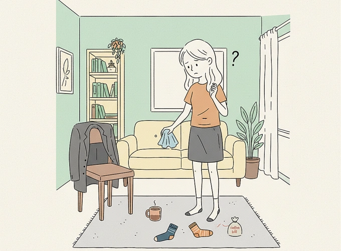 Bạn trai bừa bộn ngay cả khi qua phòng tôi