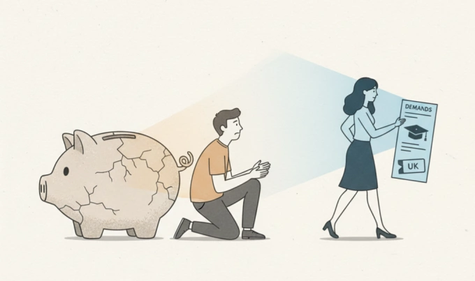 Mới cưới một năm, vợ đòi tôi chi tiền đi du học hoặc ly dị