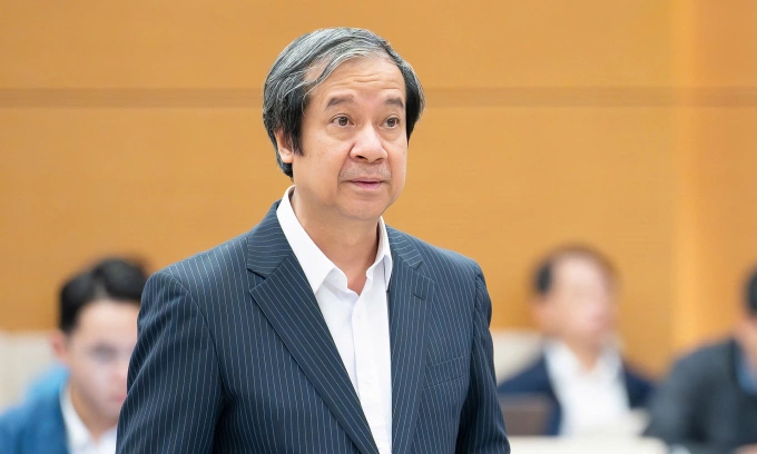 Bộ trưởng Giáo dục và Đào tạo Nguyễn Kim Sơn. Ảnh: Cổng TTĐT Quốc hội