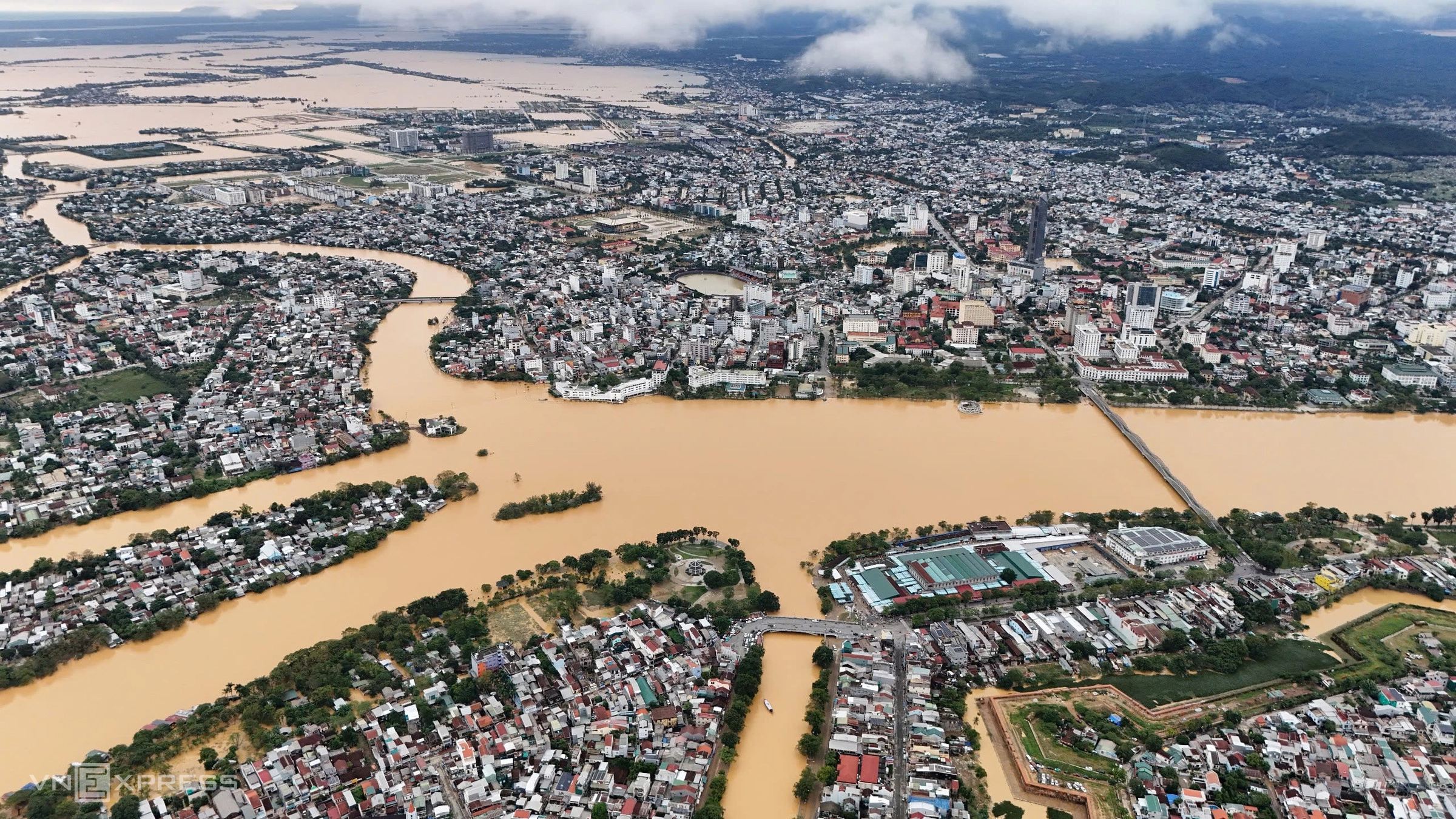 TP Huế trong những ngày lũ lịch sử, tháng 10/2025. Ảnh:Võ Thạnh