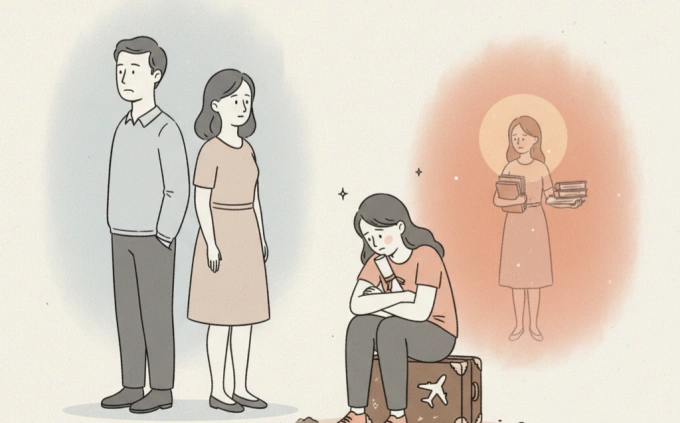 Sang nước ngoài sống cùng ba mới biết ông có thêm vợ