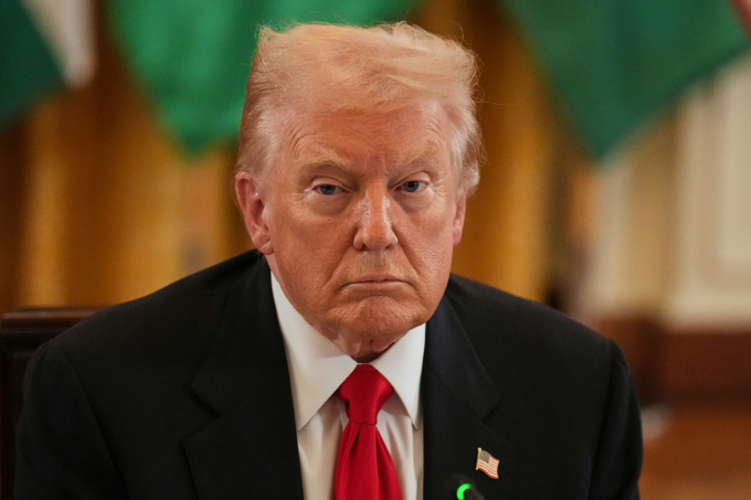 Tổng thống Mỹ Donald Trump trong cuộc gặp lãnh đạo các quốc gia Trung Á tại Nhà Trắng ngày 6/11. Ảnh: AP