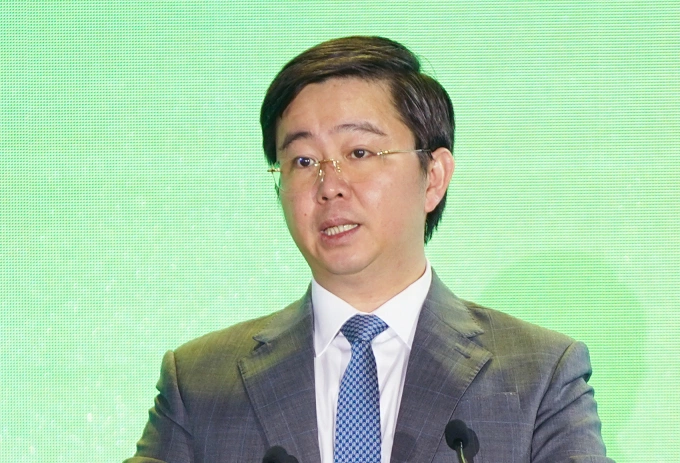 Thứ trưởng Khoa học và Công nghệ Bùi Hoàng Phương phát biểu tại SemiExpo 2025, ngày 7/11/2025. Ảnh: Lưu Quý