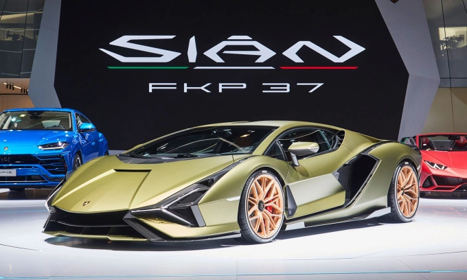 Lamborghini Sian - siêu xe dùng siêu tụ điện. Ảnh: Autotrader
