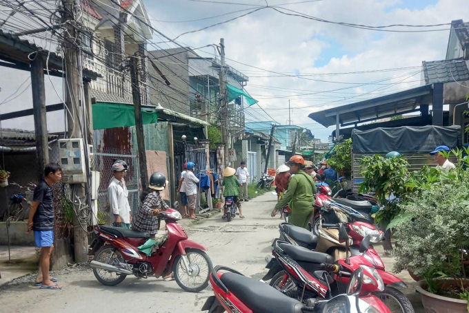 Hiện trường vụ 3 người tử vong trong phòng trọ. Ảnh: Nam An