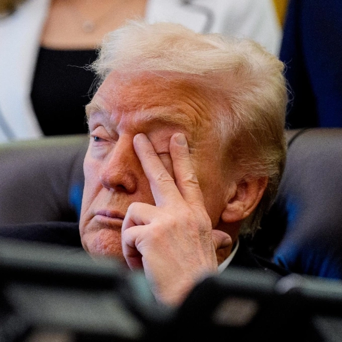 Một khoảnh khắc khác của ông Trump trong sự kiện tại Phòng Bầu dục ngày 6/11. Ảnh: X/ FactPost