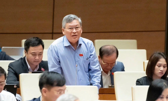 Đại biểu Quốc hội Tô Văn Tám. Ảnh: Cổng TTĐT Quốc hội