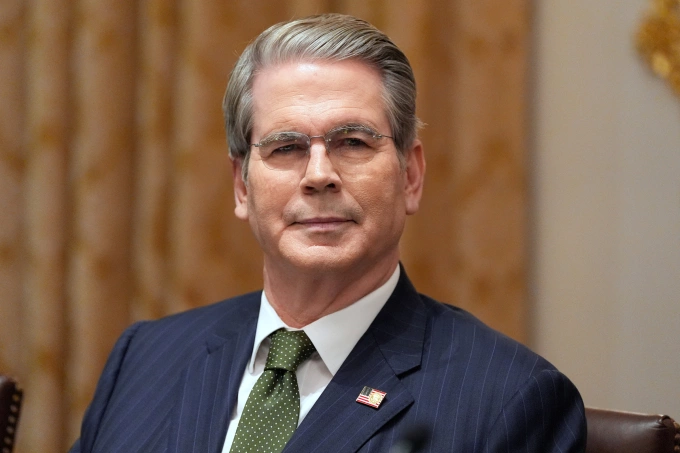 Bộ trưởng Tài chính Mỹ Scott Bessent tại Washington ngày 14/10. Ảnh: AP