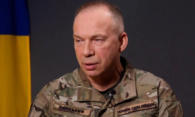 Tư lệnh quân đội Ukraine Oleksandr Syrsky trong ảnh đăng ngày 9/11. Ảnh: TSN