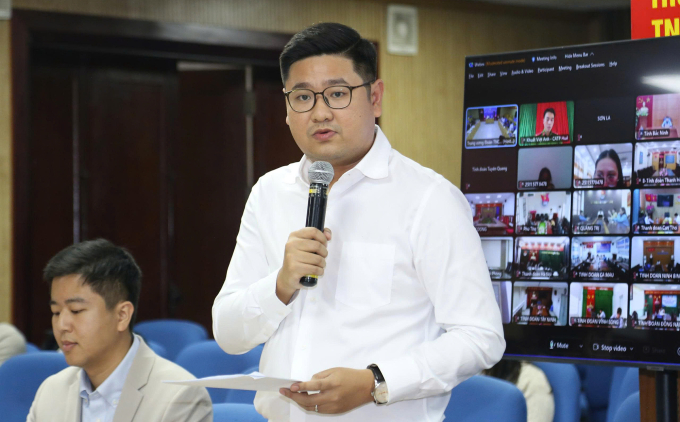 Anh Vũ Hồng Quân, Chủ tịch Hội doanh nhân trẻ Bình Định, gương thanh niên sống đẹp năm 2025. Ảnh: Nguyên Phong