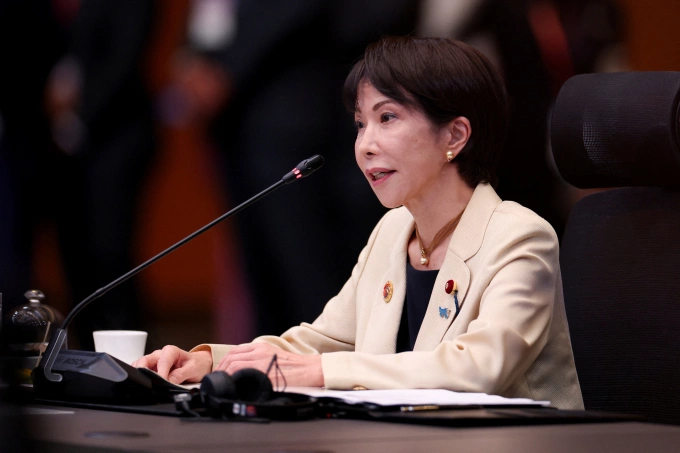 Thủ tướng Nhật Bản Sanae Takaichi tại Kuala Lumpur, Malaysia, ngày 26/10. Ảnh: Reuters