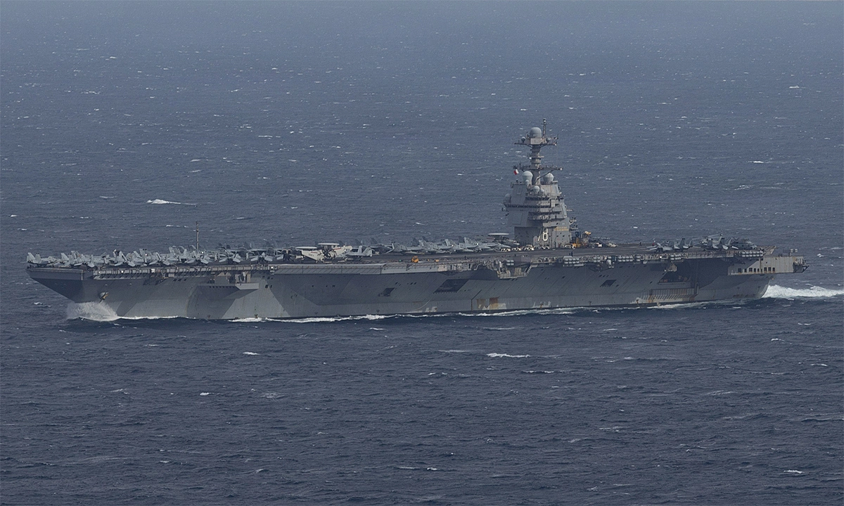 Siêu tàu sân bay Mỹ bắt đầu nhiệm vụ chống băng đảng ma túy