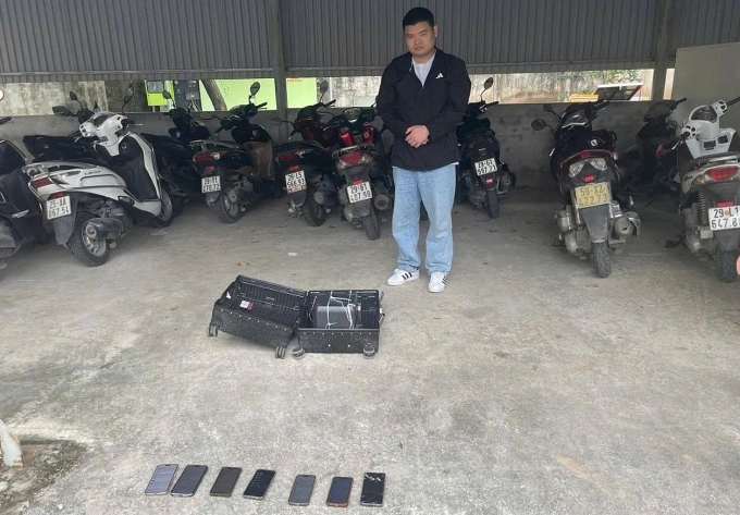 Thiệu Văn khi bị bắt. Ảnh: Công an cung cấp