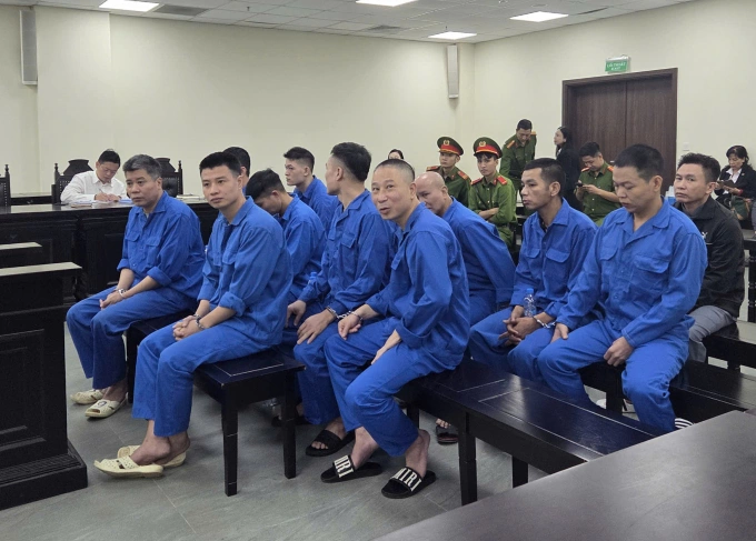 Các bị cảo tại tòa. Ảnh: Danh Lam