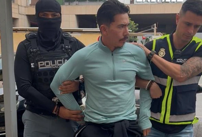 Wilmer Chavarria bị cảnh sát Tây Ban Nha bắt tại Malaga ngày 16/11. Ảnh: Primicias