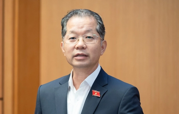 Chánh án Tòa án nhân dân Tối cao Nguyễn Văn Quảng phát biểu tại thảo luận tổ ngày 19/11. Ảnh: Đại biểu Nhân dân