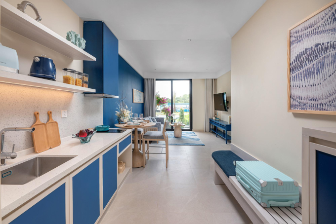 Bên trong căn hộ biển tại Blanca City. Ảnh: Sun Group