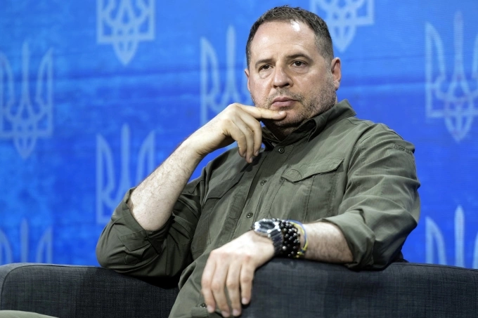 Andriy Yermak, chánh văn phòng Tổng thống Ukraine, trong sự kiện ở Kiev hồi tháng 8/2024. Ảnh: Reuters