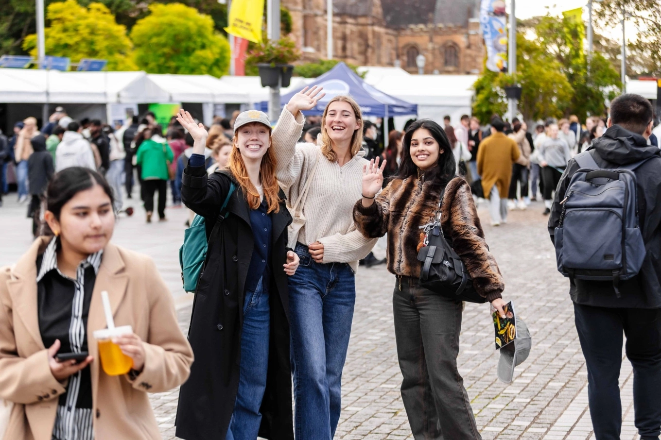 Students at the University of Sydney, Australia. Photo from the university fanpage