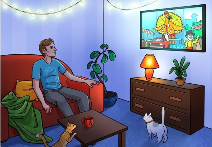 Tìm điểm sai duy nhất trong căn phòng?