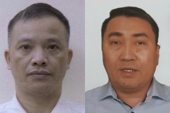 Bị can Nguyễn Văn Đài (trái) và Lê Trung Khoa. Ảnh: Bộ Công an