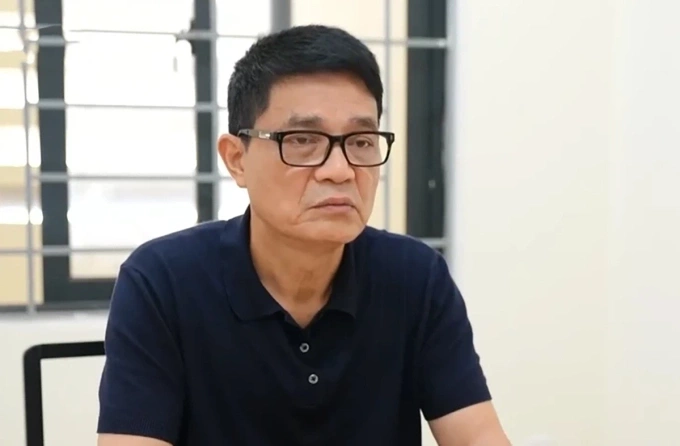 Cựu Cục trưởng Nguyễn Thanh Phong khi bị bắt. Ảnh: VTV