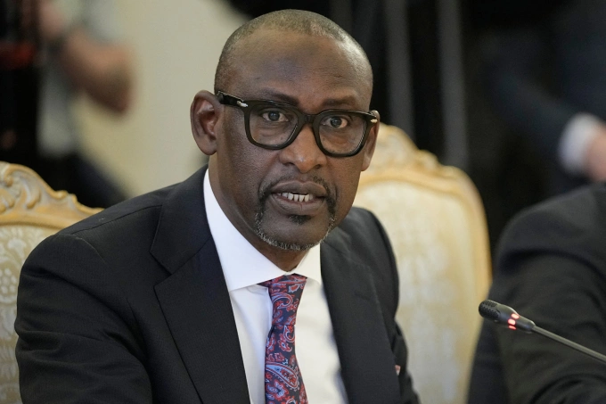 Ngoại trưởng Mali Abdoulaye Diop tại Moskva, Nga, ngày 3/4. Ảnh: AFP