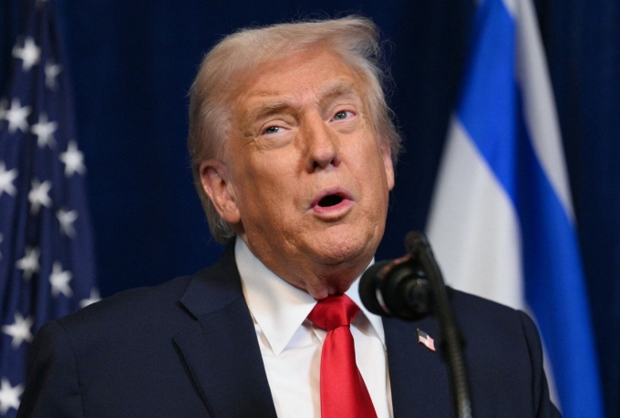 Tổng thống Mỹ Donald Trump tại dinh thự Mar-a-Lago, Palm Beach, bang Florida ngày 29/12. Ảnh: AFP